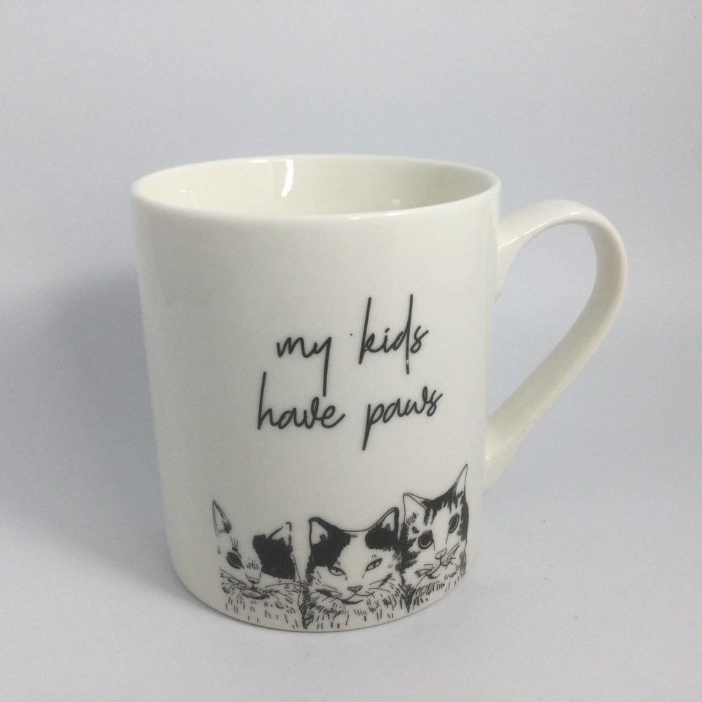 Winifred & Lily My Kids Have Paws Cup/Mug Cat Lovers Mug Cup 16oz.